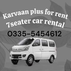 changan karvaan for rent/rent a changan karvaan/7seater car rental