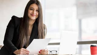 online young female job