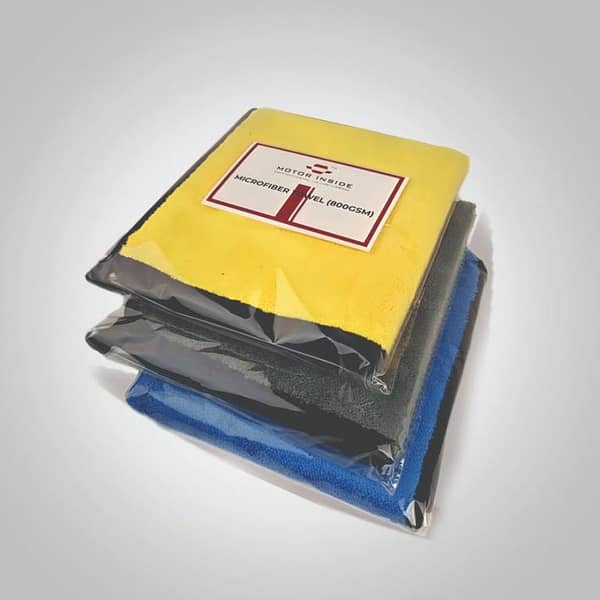 Motor Inside Microfiber Towel 800 GSM 40 X 40 (Pack of 3)