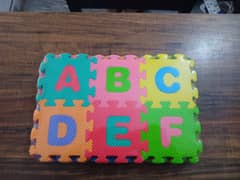 36 PCs Large 6mm Baby Puzzle Mat Abc & 123 Kids Learning Floor Mat
