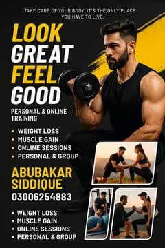 Fitness Trainer at your door step or online sessions