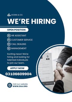Special job offer for only Karachi