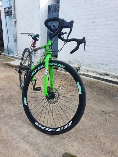 Aluminum frame speed bicycle