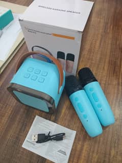 K12 Wireless Bluetooth Speaker with Two Mics Karaoke Speaker