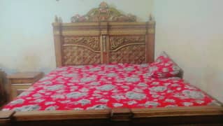 Bed, Side Table, Dressing