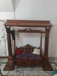 Pure wood chanioti style full size jhula swing