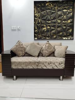 wooden sofa