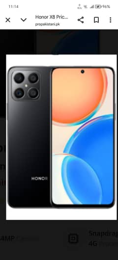 Honor x8 non pta