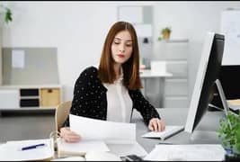 Urgent Receptionist+HR+Data Entry Staff Required Male female