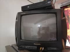 Panasonic 17" tv with ecolink hd dish receiver for sale
