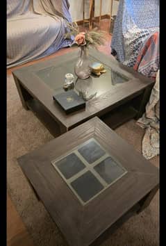 Bed and two tables