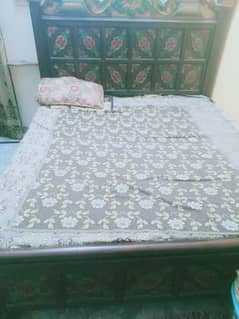 king size bed with side table  and dressing  table
