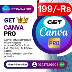 Canva Pro For Life Time just 199/-Rs