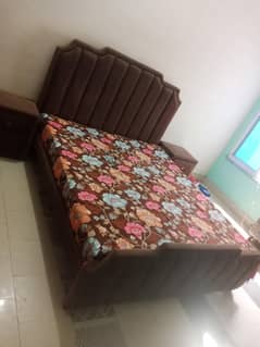 Newly Queen size bed with Velvet decorate