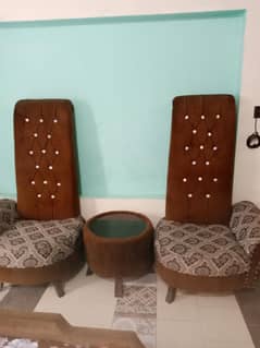 long stylish Chair with table mirror