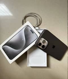 15 pro max with box 10 by 10 JV  256 gb white