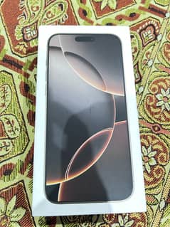 I Phone 16 Pro max Box Pack