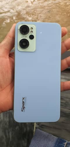 spark neo 8 only mobile no accessories  back change  back camera ni ha