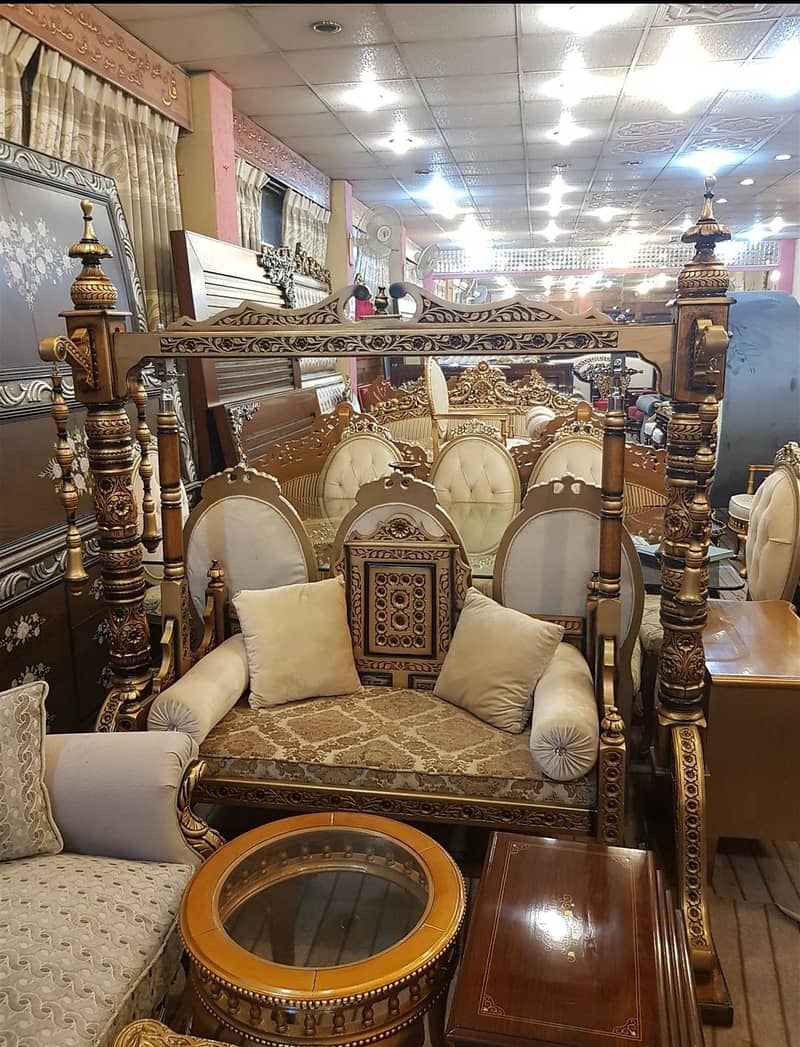 sofa set 7 seater with Table complete set 5