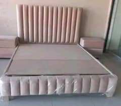 60000 King Bed with Mattress and 2 side tables