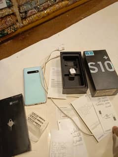 Samsung glaxy S10 Plus with box and accessories 10 by 10 phone pta pro