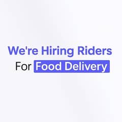 Riders For Food Delivery Required