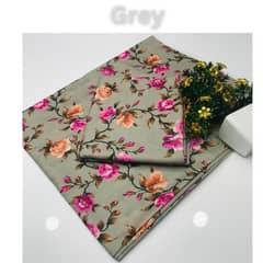 3Pcs Women's Unstitched Lawn Printed Suit