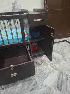 Baby cot with mattress