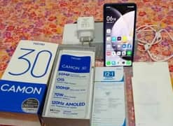 Tecno Camon 30 - 8+8/256 - 11 Months Warranty Left - Complete Box