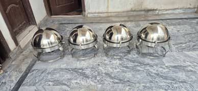 4 complete set of buffet dishes