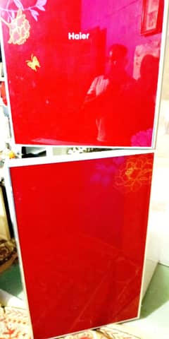 Haier glass  mirror fridge