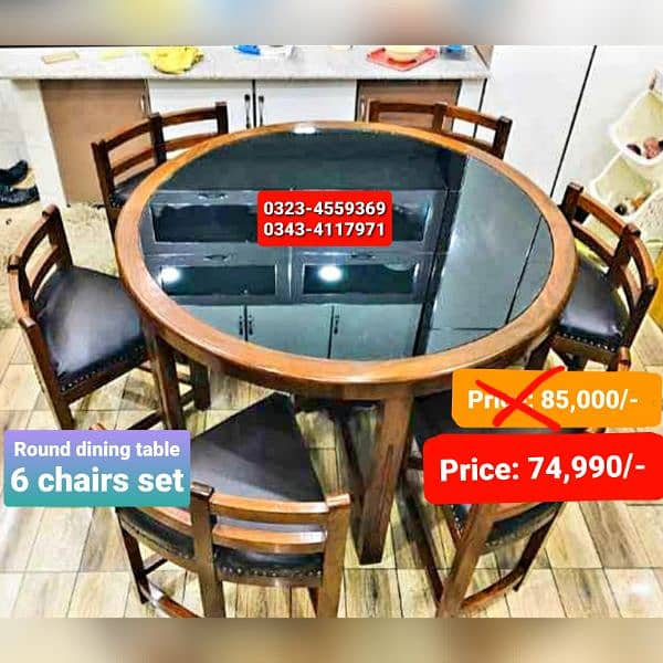 Dining table / Smart dining table / round table dining set / table 6
