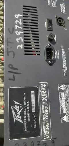 800f+ peavey mixser 1000 watt for sale