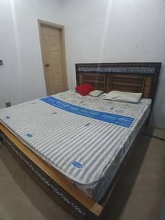 double bed with mattress