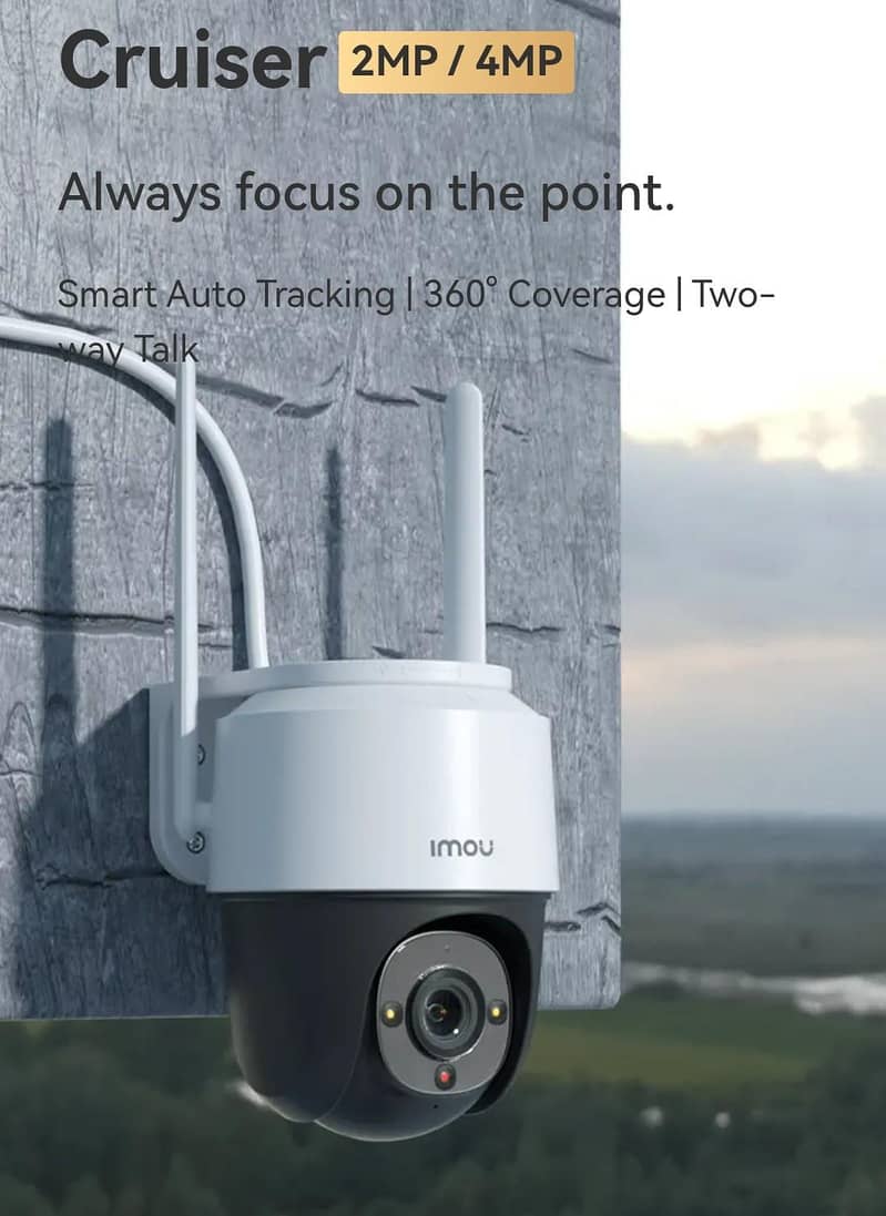 Imou Cruiser 4MP wifi Camera two way talk 360 rotation 0