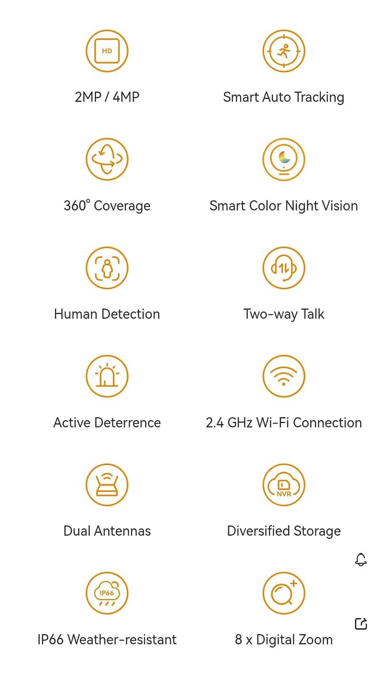Imou Cruiser 4MP wifi Camera two way talk 360 rotation 1