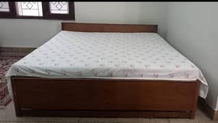 Solid Wooden Double Bed Only