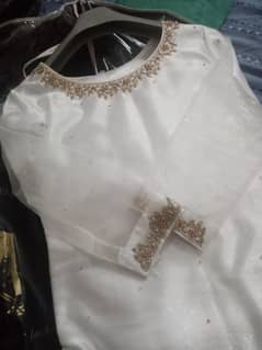 white color heavy suit 3 pc
