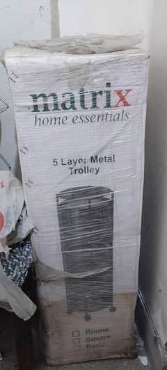 5 Step Metal Trolley