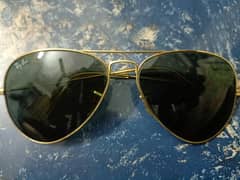 original Gold Green Aviator Ray Ban usa glasses