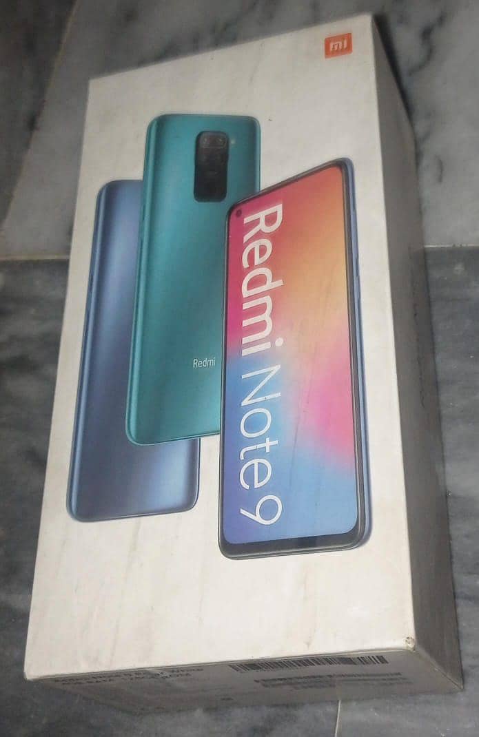 Redmi note 9 with box in good condition 5