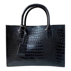 Original Leather Croc-Embossed Leather Tote – Luxury Handbag