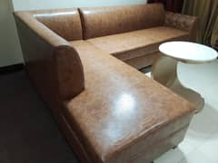 leather corner sofa imported