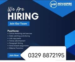 Assignment Job | Part Time Full Time Job | Job for male and female