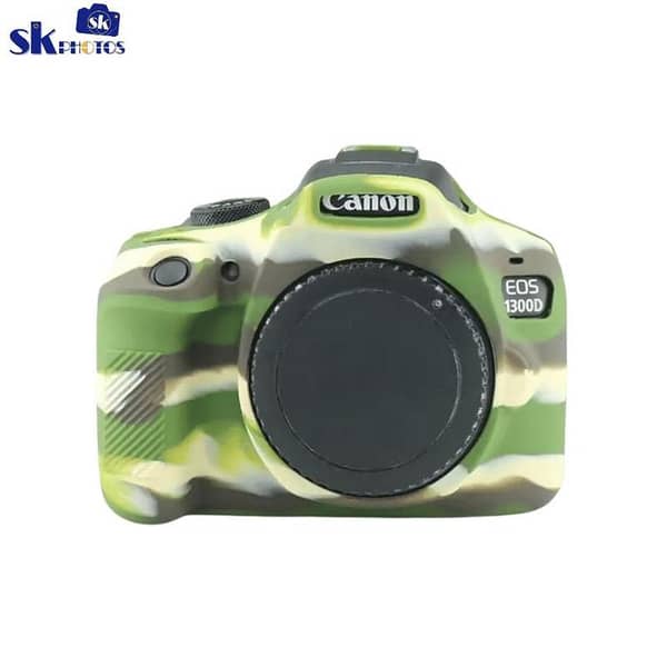 1200D/1300D/1500D camera silicone protective body camera cover Camera Bag (Camouflage)
