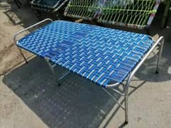 beautiful folding bed and charpai
