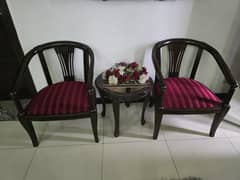 Sofa cum chair with table