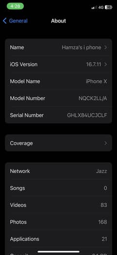 I phone x 64 gb pta exchange and sale