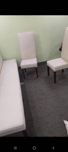 2 Dining Chairs set and Dining stool + Dining seat