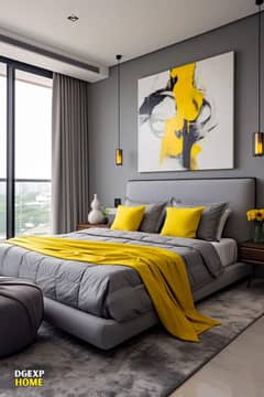 Par Day and short Time One BeD Room appaertment Available Bahria Town Phase 6 and 4 family apartment any time available